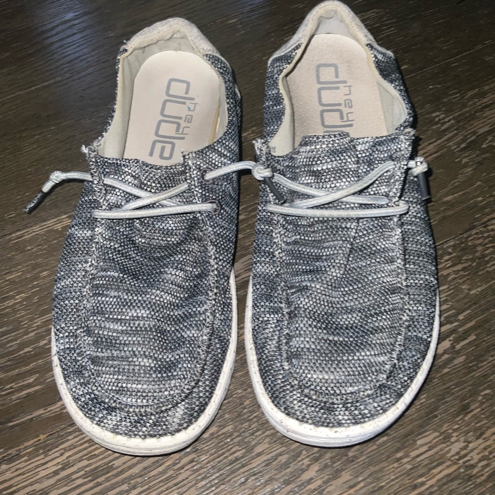 Hey Dude Women’s Wendy Box Dark Gray Slip On Shoes Size 9 - Picture 3 of 9